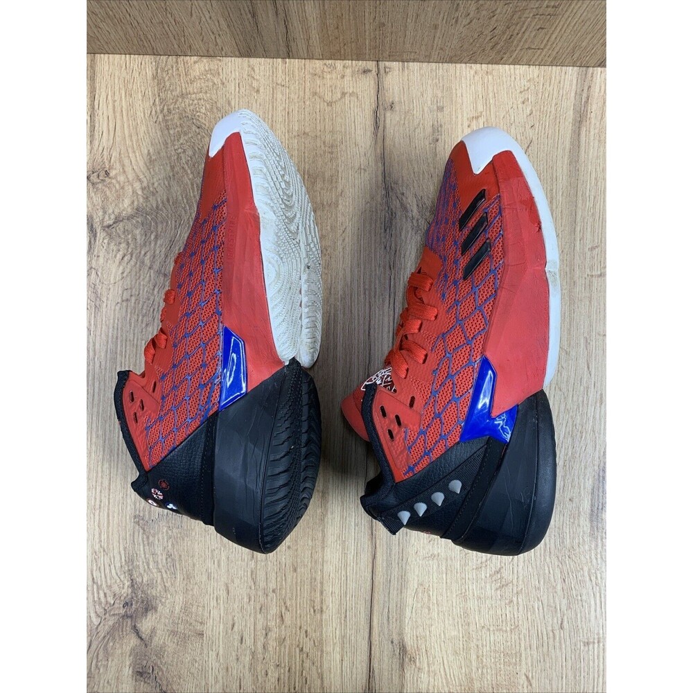 Adidas D.O.N. Issue 4 Spider-Man Red Basketball Sneaker Shoes Size 5 Rare HR1616 - Picture 9 of 13